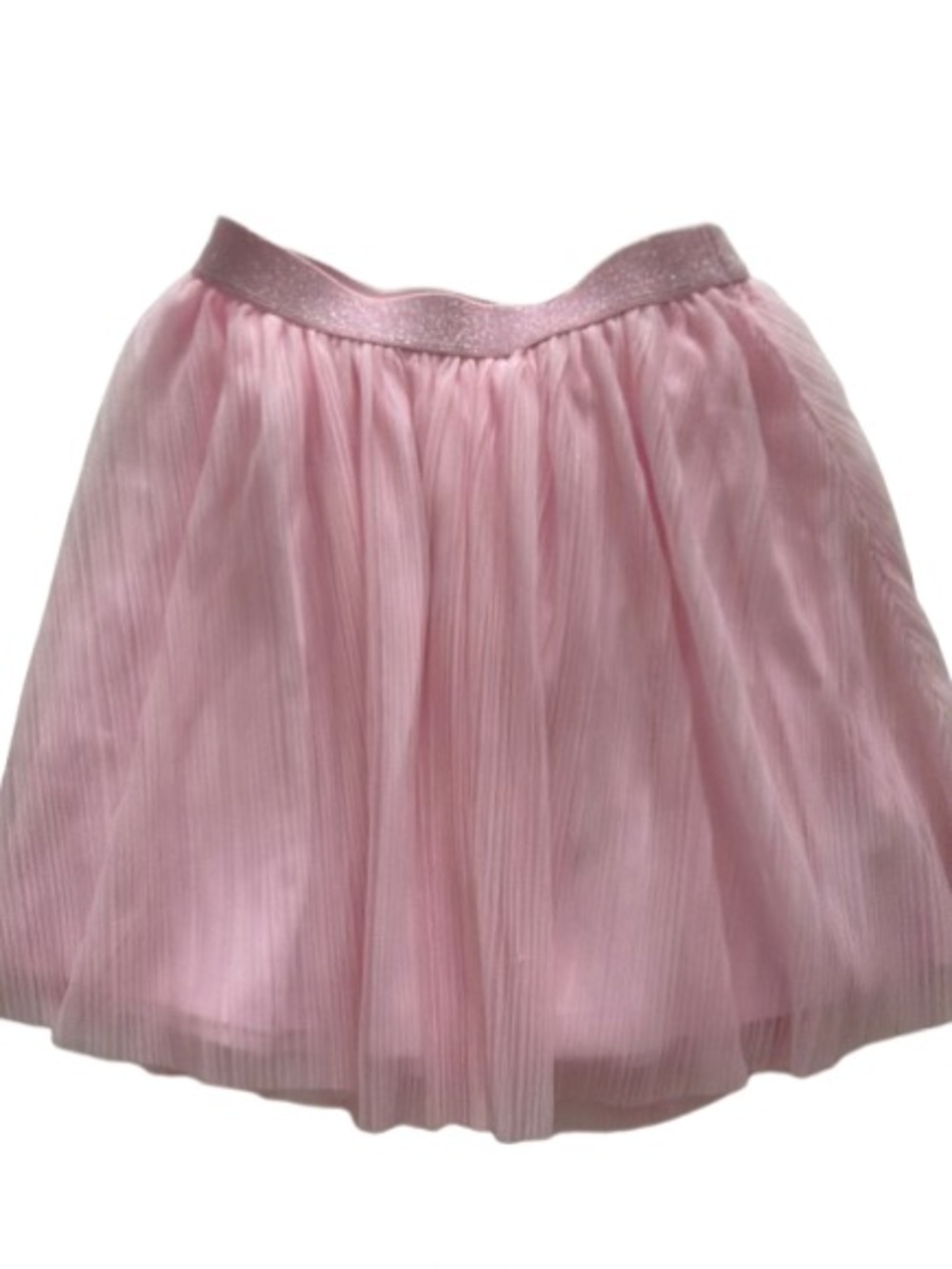 Crewcuts Light Pink Layered Tulle Skirt with Shimmer Waistband